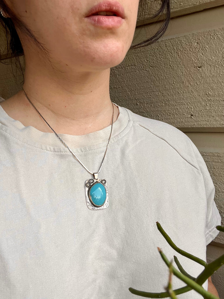 Turquoise Navajo Pendant Necklace