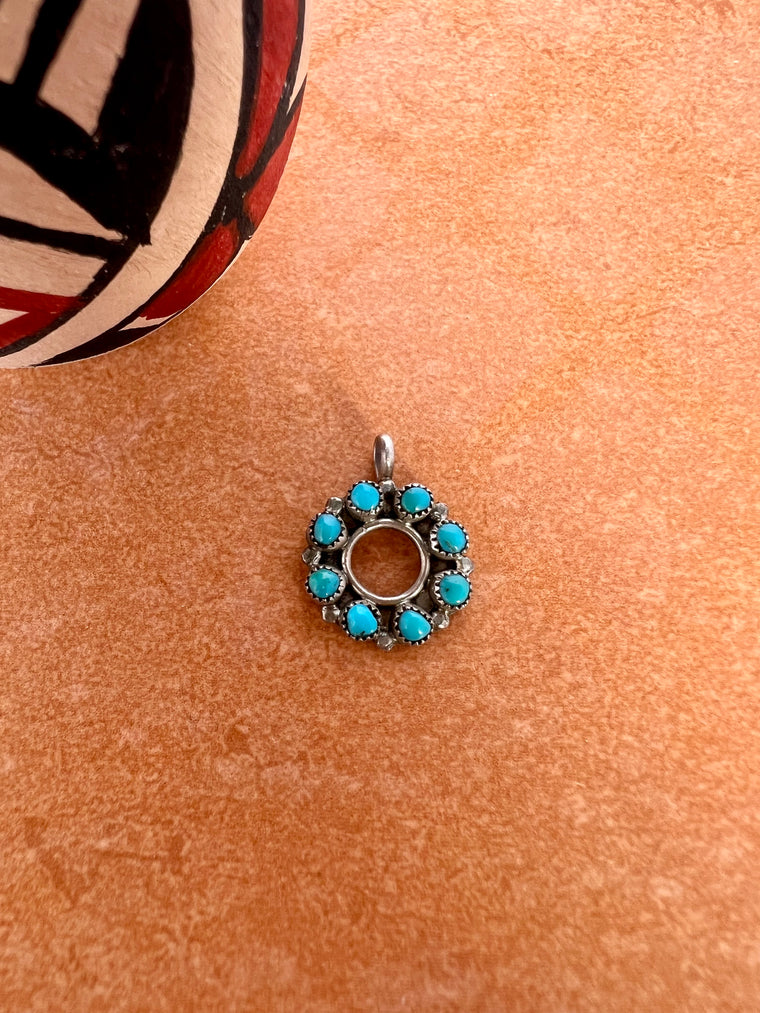 Turquoise Circle Pendant