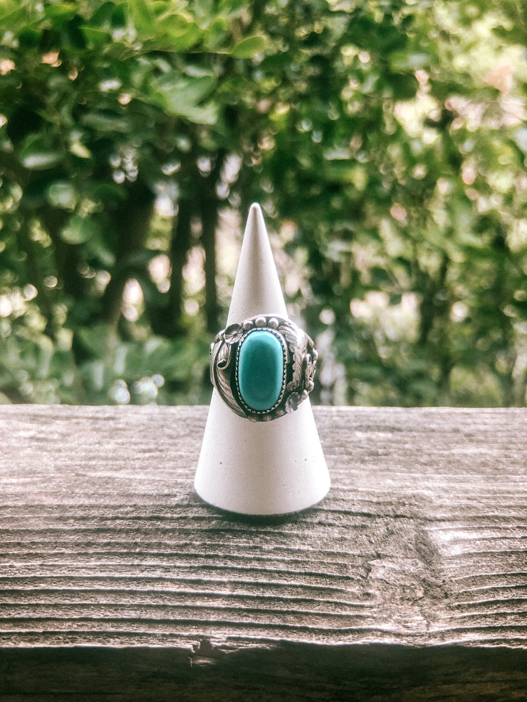Large Navajo Turquoise Ring
