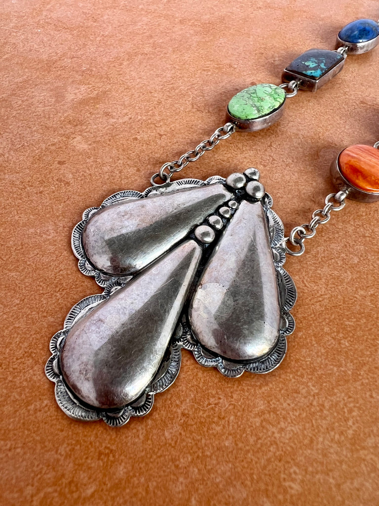 Multi Stone Navajo Necklace
