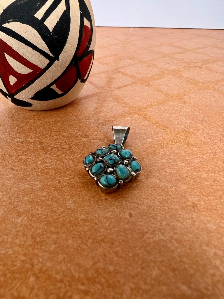 Turquoise Cluster Pendant