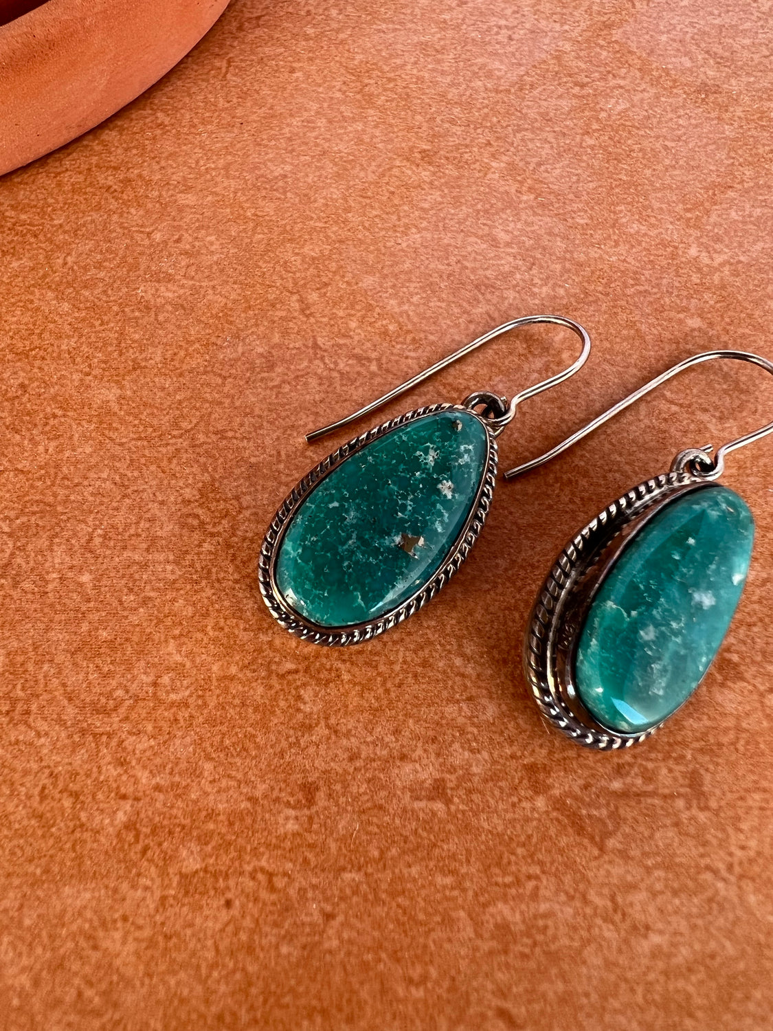 Native American Turquoise Drop Earrings